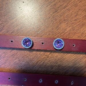 Judith Ripka Sterling Silver and Amethyst Earrings